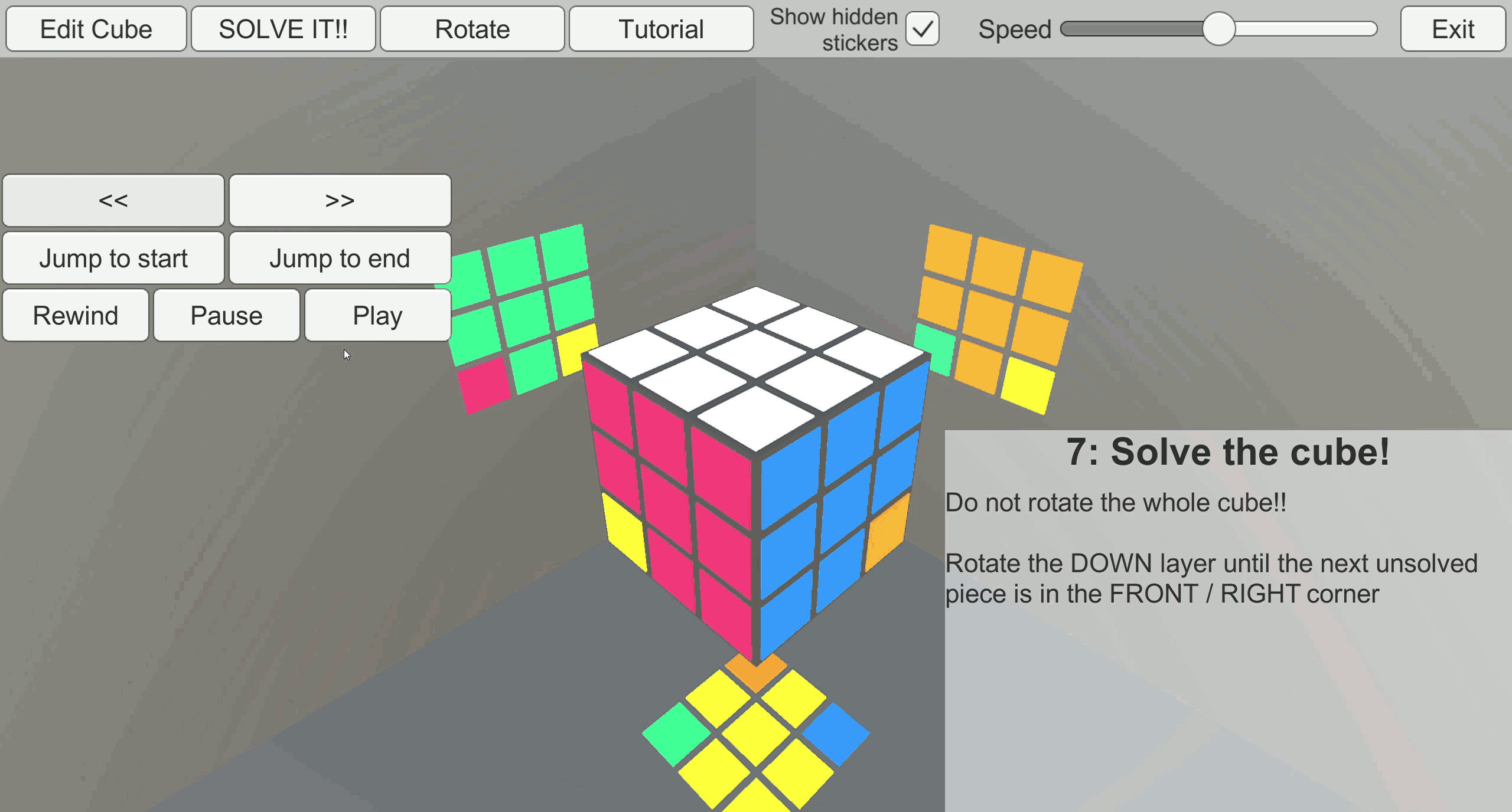 Rubik's Cube Trainer GIF